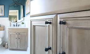 how to paint driftwood finish cabinets