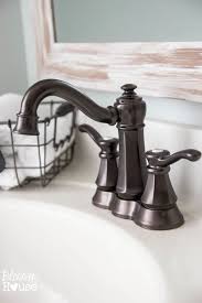 Modern Farmhouse Bathroom Makeover Reveal Bathroom Makeover Modern Farmhouse Bathroom Bathroom Faucets Farmhouse