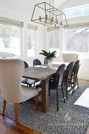 Gives you the modern dining room you've always wanted. Dining Room Table With High Back End Chairs Love Mixing Dining Chairs Around To Create A Custom Feel Mo Dining Chairs Dining Room Console Dining Room Chairs