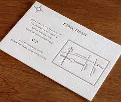 Classic Monogram Letterpress Wedding Map Directions Cards Wedding Direction Cards Letterpress Wedding