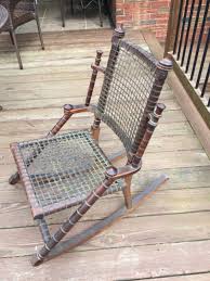 George Hunzinger Rocker Signed 1876 All Original Ebay Antique Side Chairs Platform Rocker Carved Dining Chairs