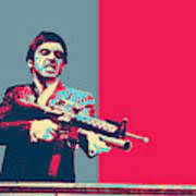 The image measures 397 * 600 pixels and is 59 kilobytes large. Scarface Tony Montana And His Little Friend Digital Art By Serge Averbukh