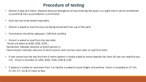 visual acuity testing