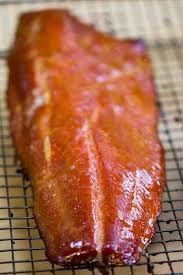 • place your salmon, over the dry mix layer and leave about ½ between fillets. Traeger Smoked Salmon Hot Smoked Salmon Recipe On The Pellet Grill
