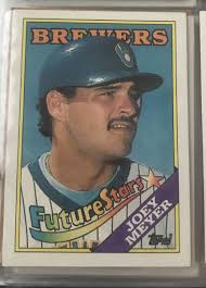 Joey Meyer Future Stars 1988 Topps Baseball Card #312 Milwaukie Brewers (w2)