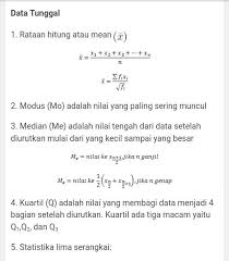 Contoh Soal Data Tunggal Dan Jawaban Nya Brainly Co Id