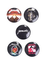 Metallica Pack Of 5 Button Set Metallica Learn Guitar Chords Legend Music