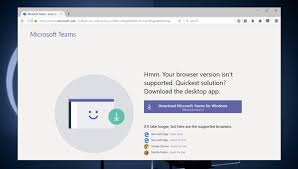 Microsoft teams can be used from the desktop but it is a chat, video conferencing, and collaboration tool which means you need if microsoft teams doesn't sync, you're essentially unable to use most of the app's features. Microsoft Teams Browser Version Isn T Supported Fixed