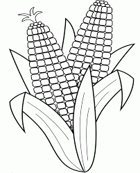 The body of corn itself should be painted in a golden yellow color. Corn Coloring Pages Coloring Home