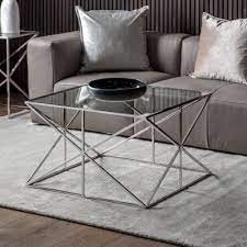 Shop coffee tables at target. Emilia Metal Coffee Table Silver Knees Co Uk