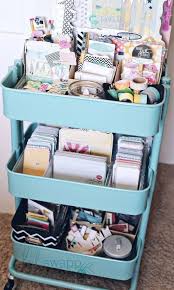40 Smart Ways To Use Ikea Raskog Cart For Home Storage Digsdigs Ikea Craft Room Craft Room Organization Craft Room Storage