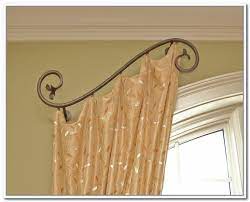 Artwork Of Make Your Interior To Be More Delightful With Half Curtain Rod Idea Swing Arm Curtain Rods Half Curtains Curtains