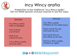 Incy Wincy Arana Kikiriki Spanish
