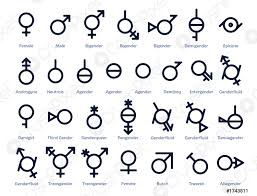 Así puedes activar la bandera de la diversidad en facebook. Coleccion De Iconos O Signos De Genero Para Vector De Stock Crushpixel