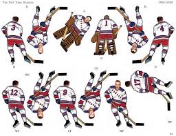 Das wichtigste in kürze zwei new york rangers spieler zogen sich bei einem autounfall leichte verletzungen zu. New York Rangers 1959 60 Coleco Players