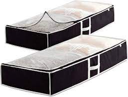 Maybe you would like to learn more about one of these? Amazon Com Underbed Storage Bag Organizer 2 Pack Large Capacity Storage Box With Reinforced Strap Handles Pp Non Woven Material Clear Window Store Blankets Comforters Linen Bedding Seasonal Clothing Home Improvement