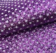 Purple Polka Dot Chunky Glitter Print Canvas Faux Leather ...