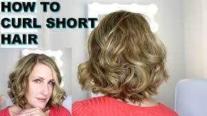 How To Curl Short Hair With A Curling Iron How To Curl Short Hair Curling Iron Hairstyles Short Hair Styles