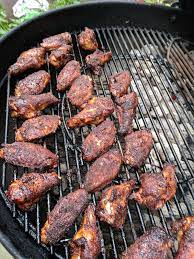 Last Night S Wings On The Weber Kettle Smoked Chicken Wings Smoked Wings Grilled Wings