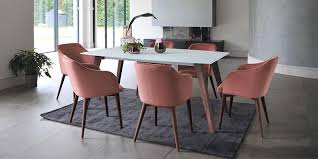 Dining table & 8 chairs. Dining Tables Modern Glass Marble And Wooden Designs Dwell