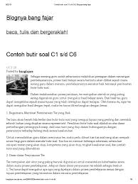 Satuan makhluk hidup tunggal disebuta. Contoh Soal C1 C6 Matematika Smp Contoh Soal Dan Materi Pelajaran 7