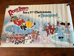 Vintage 1988 Roger Rabbit First Christmas at Disneyland Poster | eBay