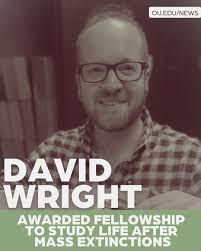 📰 Assistant professor in the OU Mewbourne College of Earth and Energy and  assistant curator of invertebrate paleontology @samnoblemuseum, 𝐃𝐫.  𝐃𝐚𝐯𝐢𝐝 𝐖𝐫𝐢𝐠𝐡𝐭 has received a Junior Faculty Fellowship to further  monumental research.