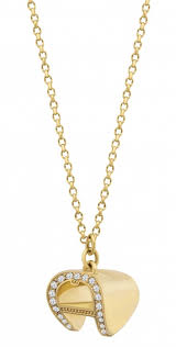 Aigner Necklace Gld Sto M Aj640127