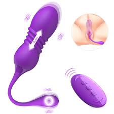 Safiman Telescopic Wireless Remote Control Butt Plug Vibrator