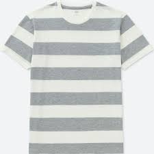 Black And Grey Striped T Shirt Uniqlo Men S Striped Crewneck Short Sleeve T Shirt 15 Liked On Polyvore Featuring Men S Fashion Men S Clothing Men Mens Stripes Mens Tshirts Mens Shirts