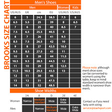 9 size chart brooks club level brands brooks size chart