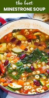 Minestrone Soup Recipe In 2020 Homemade Soup Recipe Healthy Soup Recipes Minestrone Soup Recipe