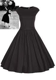 Check spelling or type a new query. Mi Longue Robe Patineuse Plisse Manches Courtes Audrey Hepburn Vintage De Soiree Noir Robe Mi Longue Robes