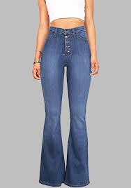 I love bell bottoms, anjuna. Light Blue Buttons Pockets Vintage Bell Bottoms High Waisted Casual Long Jeans Jeans Bottoms