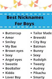 250 Nicknames For Boys Hindi Blog