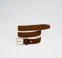 Brown Brushed Suede Belt