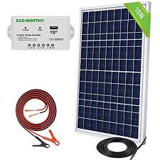 Solar panel battery charging kit charger controller for boat caravan home. Review For Eco Worthy 10w 12v Off Grid Small Solar Panel Kit Waterproof 10 Watt Solar Panel With Charge Controller And Battery Clips Adapter