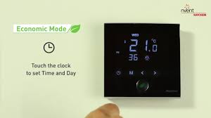 Raychem Green Leaf Floor Heating Thermostat Programming English Youtube