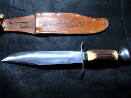 Vintage Wildcat Brand Knives Solingen Red Stag Original Bowie Knife Case Bowie Knife Bowie Knife