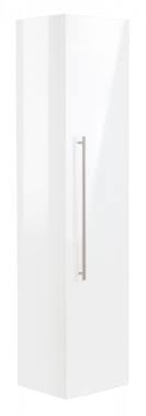 Hochschrank seitenschrank regal spiegel matt grau eiche badezimmer schrank. Bad Hochschrank Hochglanz Weiss 150 Cm Hohe Badmoebel Org