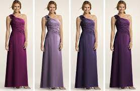 Pin De Amy Sullivan Em A Purple Wedding Davids Bridal Vestidos Casamento