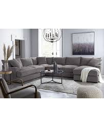 Choose from a variety of custom design options, including hundreds of fabrics and over 50 types of leather. Furniture Rhyder Fabric Sectional Collection Created For Macy S Reviews Furniture Macy S