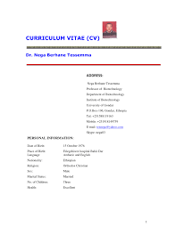 If you are more into clean and minimalistic format then you should go with the simple resume format. Pdf Curriculum Vitae Cv Address