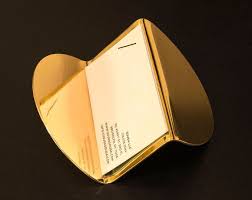 25% off all drinkware plus free shipping on all orders $50+. Gold Business Card Holder Modern Home Deco Unique Gifts For Etsy Brass Objects Business Card Holders Gold Business Card