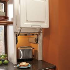 Vertical Lift Appliance Garage Hide The Toaster Or Coffee Maker With This Convenient Appliance Garage Kitchen Cabinet Accessories Beautiful Kitchen Cabinets