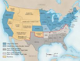 Boundary Between The Union And The Confederacy National Geographic Society