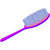Woolsy natural boar bristles & nylon pins hair brush. 1