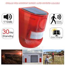 It will not connect to a dvr or a alarm control pannel. New Solar Infrared Motion Sensor Alarm With 110db Siren Strobe Light For Home Garden Carage Shed Carvan Security Alarm System Sensor Detector Aliexpress