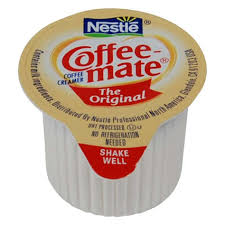 Liquid creamer singles are the most popular creamer format. Coffee Mate Non Dairy Liquid Creamer Cups Shelf Stable Single Serve 0 38 Oz Each 360 Case Cartnut Com