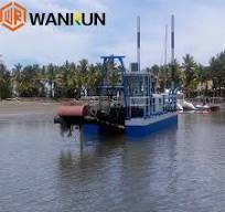 Small Sized Pond Sediment and Sand Dredging Machine Auger Head Suction  Dredger Cutter Suction Dredger